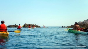 a bergeggi in kayak con winterkayak