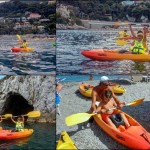 Corso introduttivo al kayak per bambini, Bagni Stella Maris (Bergeggi – Liguria), del 18 luglio 2015 Introductory course for children of july, 18, 2015 at Bagni Stella Maris (Bergeggi – Liguria – Italy)