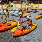 i nostri corsi di canoa per bambini ai Bagni Stella Maris