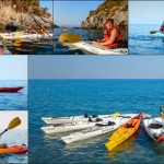 Escursione in Kayak a Bergeggi (Liguria) del 7 agosto 2015 – Circa 3 Km.  Kayak excursion in Bergeggi (Liguria) of August, 07,  2015 – About 3 Km.