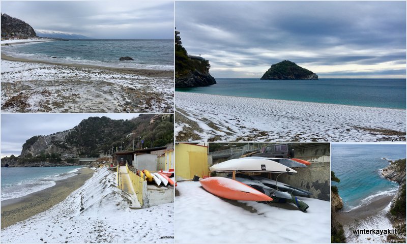 Neve a Bergeggi e in Liguria