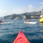 Roby a Bergeggi con Winterkayak