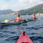 Roby a Bergeggi con Winterkayak