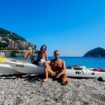 Fabio a Torre del Mare con Winterkayak