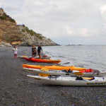 Bianca a Bergeggi con Winterkayak