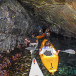 Alessandro a Bergeggi con Winterkayak