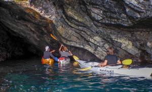 Bianca a Bergeggi con Winterkayak