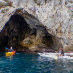 Alessandro a Bergeggi con Winterkayak