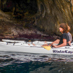 Alessandro a Bergeggi con Winterkayak