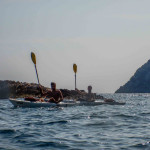 Gianluca a Bergeggi con Winterkayak