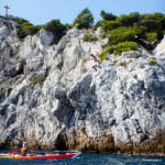 Fabio a Bergeggi con Winterkayak