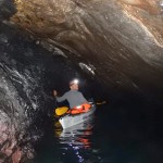 Dario a Bergeggi con Winterkayak