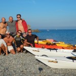 Dario a Bergeggi con Winterkayak