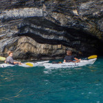 Bianca a Bergeggi con Winterkayak