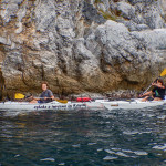 Bianca a Bergeggi con Winterkayak