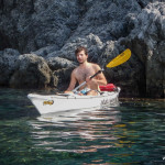 Fabio a Bergeggi con Winterkayak