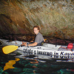 Bianca a Bergeggi con Winterkayak