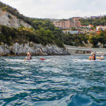 Bianca a Bergeggi con Winterkayak