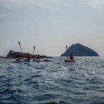 Gianluca a Bergeggi con Winterkayak