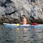 Fabio a Bergeggi con Winterkayak