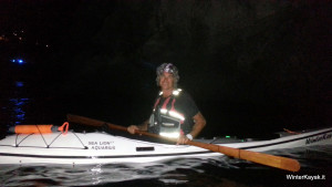 Escursione notturna in kayak