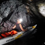 Cristiana a Bergeggi con Winterkayak