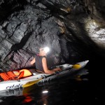 Cristiana a Bergeggi con Winterkayak