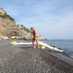 Roby a Bergeggi con Winterkayak