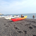 Roby a Bergeggi con Winterkayak