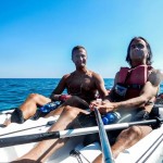 Fabio a Bergeggi con Winterkayak