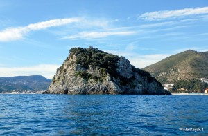 L'Isola di Bergeggi, vista da sud-est