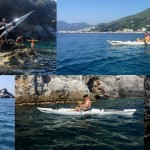 Escursione in Kayak a Bergeggi (Liguria) del 6 Giugno 2015 – Circa 8 Km.