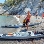 Escursione in Kayak a Bergeggi (Liguria) del 11 Giugno 2015 – Circa 6 Km. Kayak excursion in Bergeggi (Liguria) of June, 11,  2015 – About 6 Km.