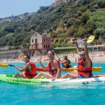 spiaggia, faro, bergeggi, kayak, canoa