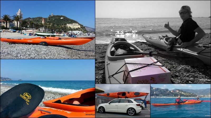 bergeggi noli in kayak a marzo