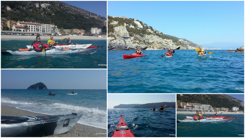 Bergeggi Spotorno in kayak