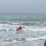 Laigueglia, surf in kayak
