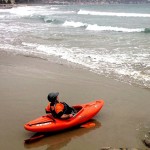 Laigueglia, surf in kayak