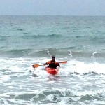 Laigueglia, surf in kayak