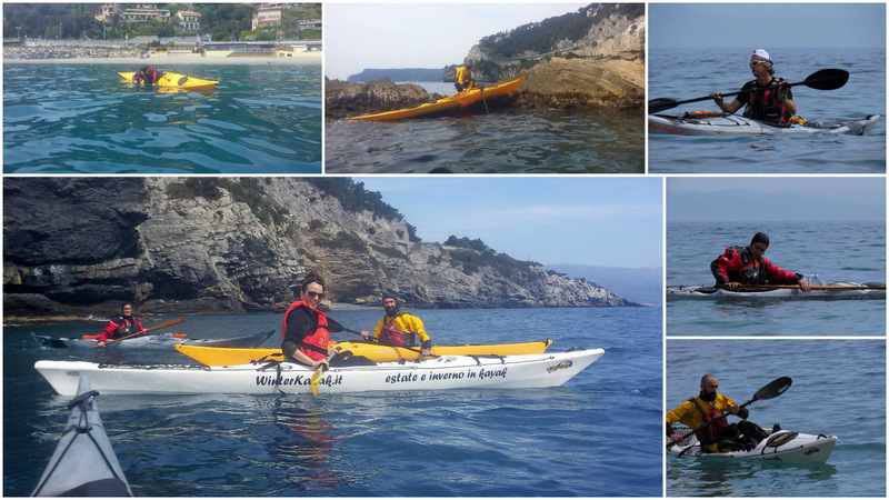 bergeggi allenamento e manovre in kayak