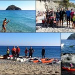 Escursione in kayak a Bergeggi (Liguria) del 30 Ottobre 2016 – Circa 8 Km. Kayak excursion in Bergeggi (Liguria) of October, 30, 2016 – About 8 Km.